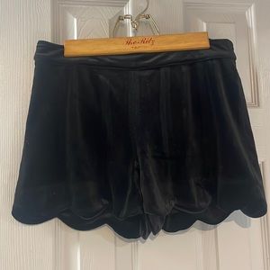 Hyfve, velvet, black, shorts, size small
